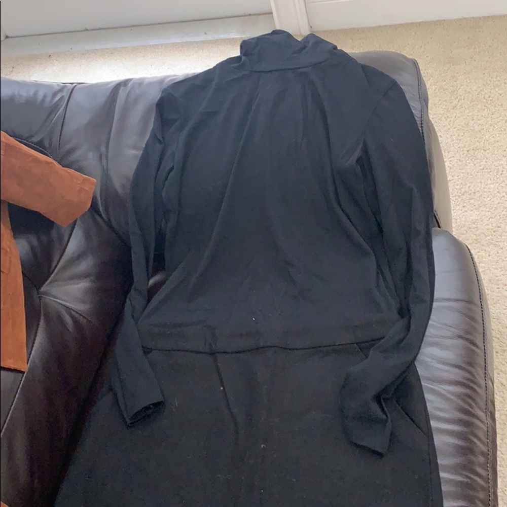 Black turtleneck mini dress